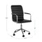 Martha Stewart Taytum Upholstered Office Chair in Black/Polished Nickel CH-142370-BK-MS - alternate 7
